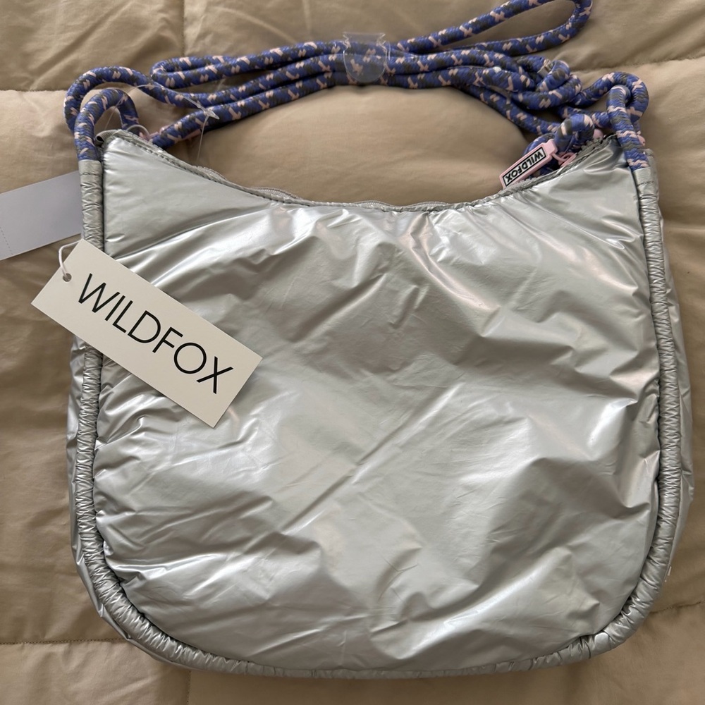 Wildfox Metallic Silver Shoulder Bag
